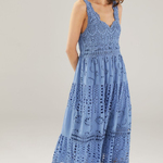 Dress made of seam in the color of jeans 148-51065