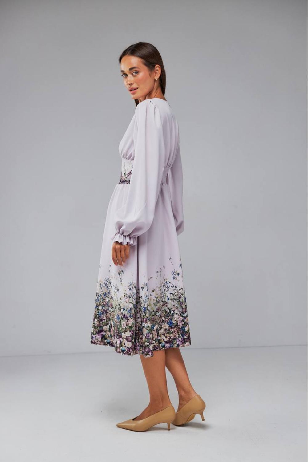 Floral print dress festive