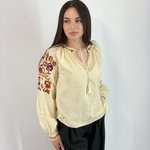 Сорочка молочна  з вишивкою by-ESQ