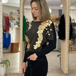 Кофта чорна з паєтками TW-051-K-realiz