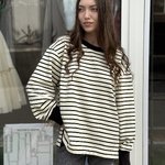Світшот бежевий в смужку A.R.T.O Fashion Studio