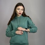 Худі тепле на флісі смарагдове SK3004 DIAS