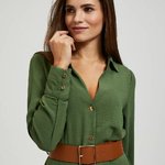 Khaki shirt dress MOODO