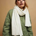 A cream scarf