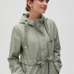 Spring olive raincoat