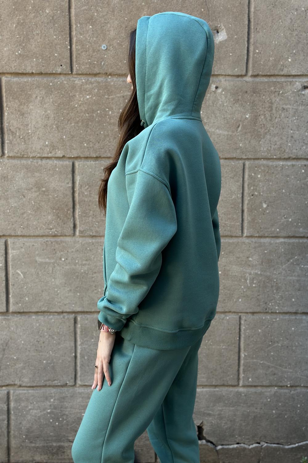 Suit sports warm on fleece turquoise JK3005 DIAS