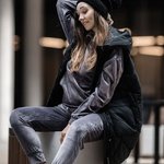 Suit women's sports with joggers plush Z-BL-3912 MOODO