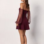 Marsala mini dress 1453.2