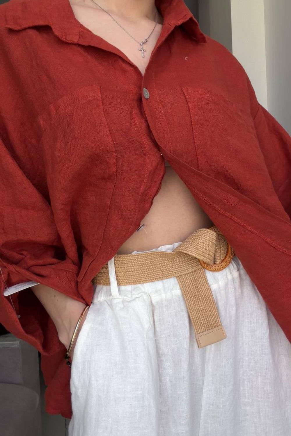Штани молочні палаццо з льону ecru_pants