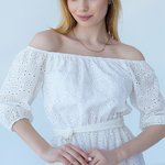 Сукня з прошви біла Hardy
