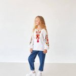 Вишиванка для дівчинки Квіткова MEREZHKA