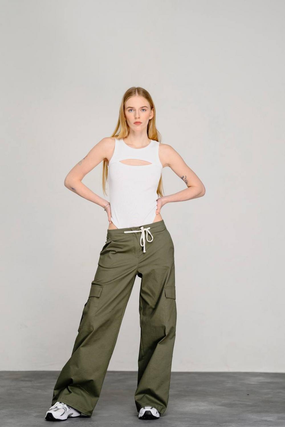 Pants cargo khaki 6460 AZURI