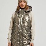 Warm beige vest extended