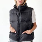 Short black vest