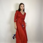 Rhum Raisin boho terracotta dress