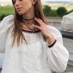 Women's Vyshyvanka Serpanok white from Svarga