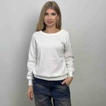 Кофта біла з вирізом на спині
