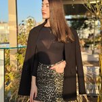 Леопардова спідниця з коттону