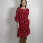 Сукня шифонова вишнева Petro Soroka