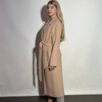 Beige coat for women