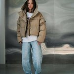 Бежева коротка куртка зимова 1365-beige-Realiz