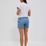 Shorts made of lyocell in the color of jeans Moodo L-SH-4016