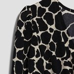 Dress black in animal print Moodo L-SU-4012