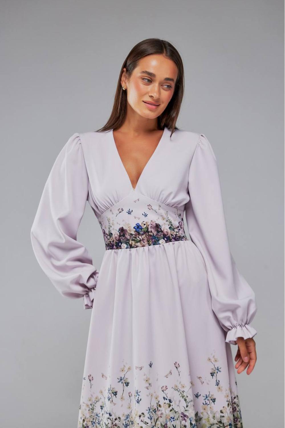 Floral print dress festive