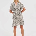 Mini olive summer dress