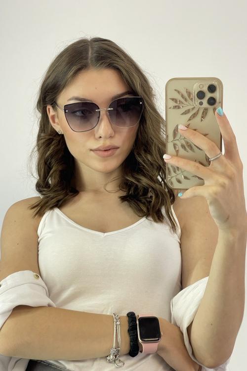Black rimless glasses L-OK-3703