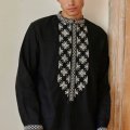 Вишиванка чоловіча Етнічна чорна EMBROIDERED GEM