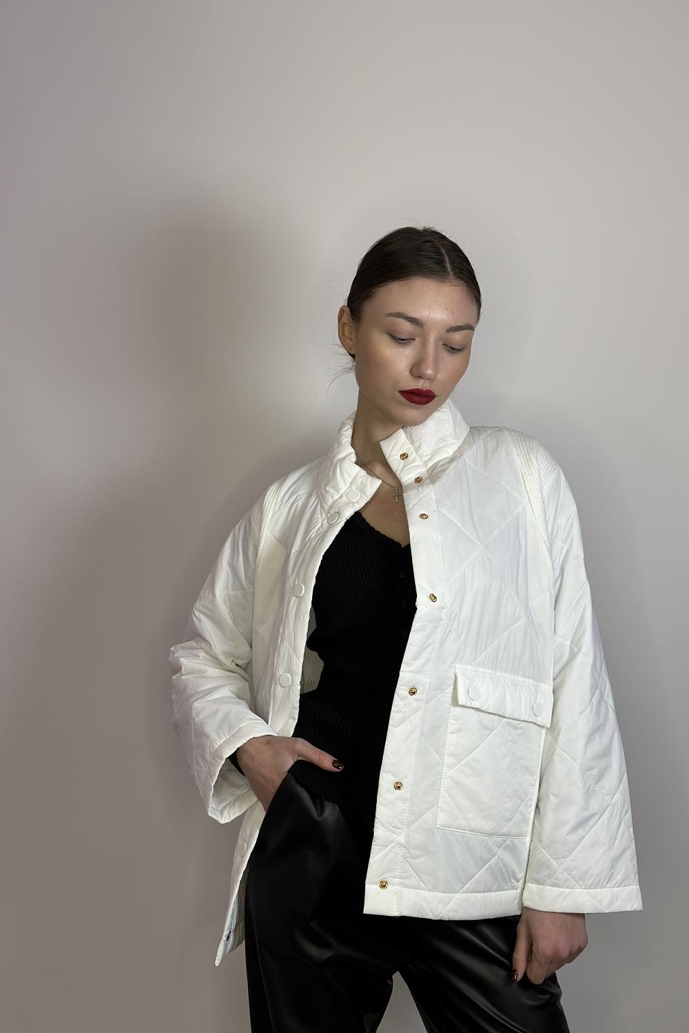 Куртка весняна біла MARINA V FW22-506