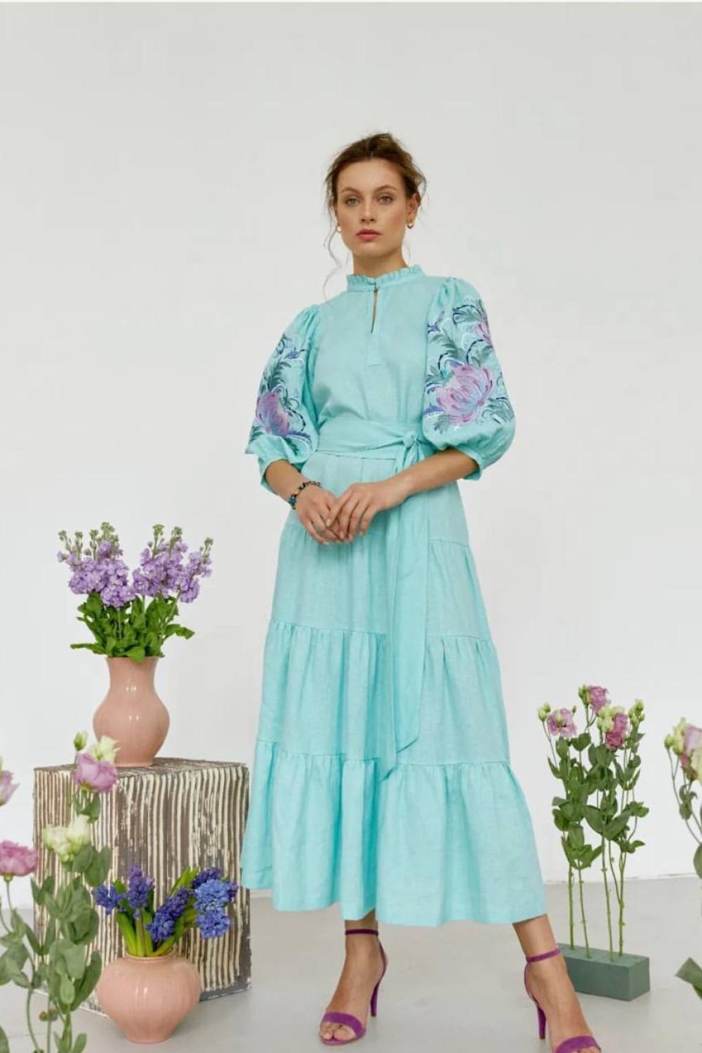 Women's embroidered dress of the author's work