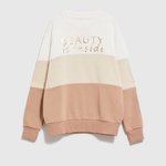 White sweatshirt with a print