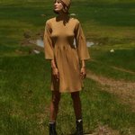 Сукня трикотажна пісочна FW22-350-K-Realiz