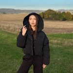 Black short vest jacket 1365-Realiz