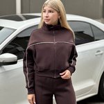 Black fleece tracksuit