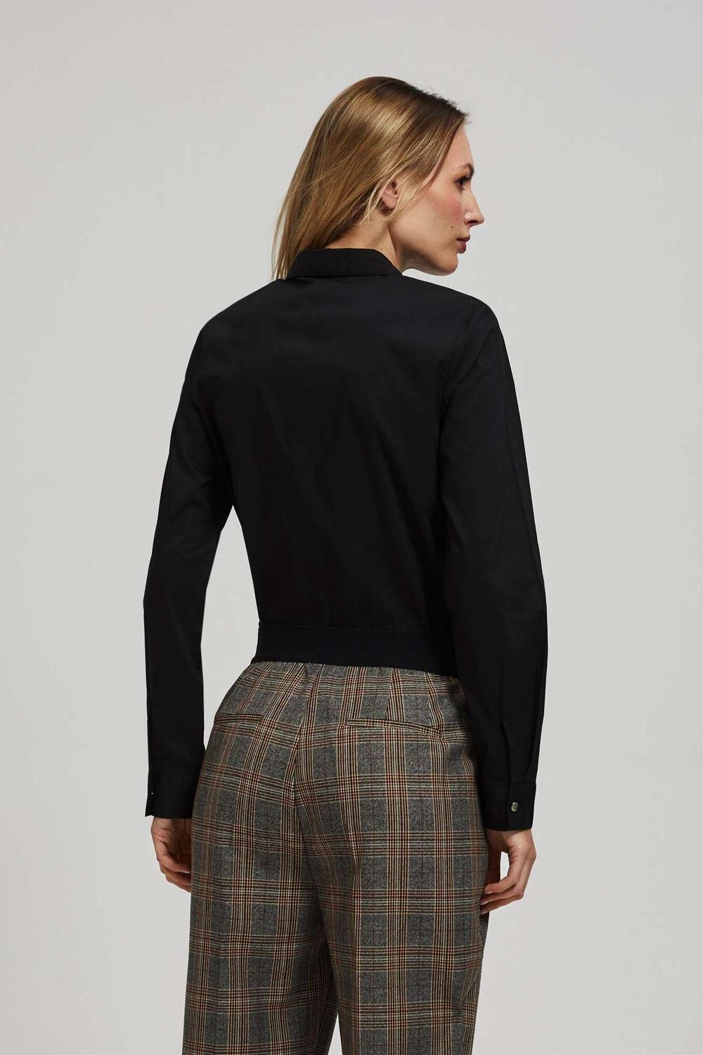 Shirt basic black Z-KO-4203 MOODO