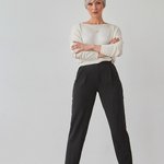 Штани банани чорні 3362 Bellise