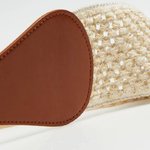 Beige braided belt