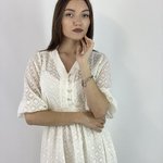 Сукня шифонова молочна міді Tanita Romario