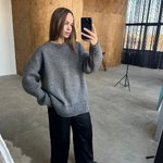 Grey oversized sweater