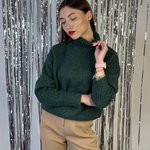 Теплий жіночий светр 21AH123 LAURAMAX з теплої пряжі