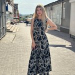 Сукня чорна літня максі