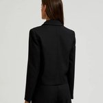 Short black straight-cut jacket L-MR-4600-L-realiz