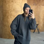 Графітовий светр oversized