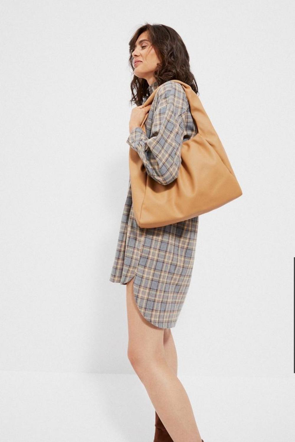 Moodo Z-TO-3606 women's beige eco-leather bag
