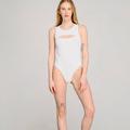 Body white with a figured neckline 6461 AZURI