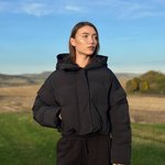 Black short vest jacket 1365-Realiz