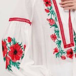 Вишиванка жіноча з червоними квітами MAXA